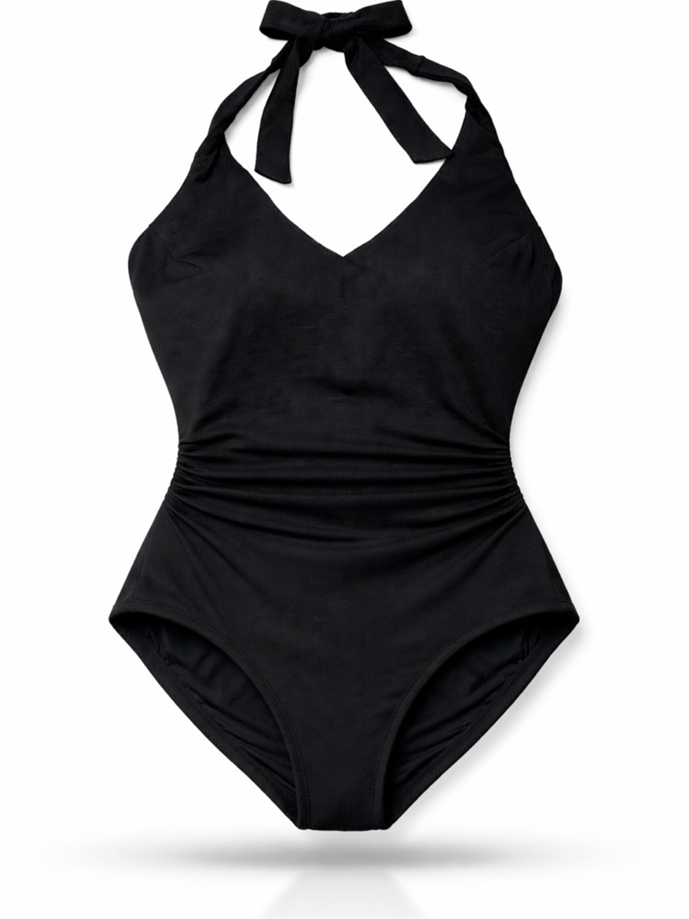 SPANX Black Halter One-Piece Swimsuit